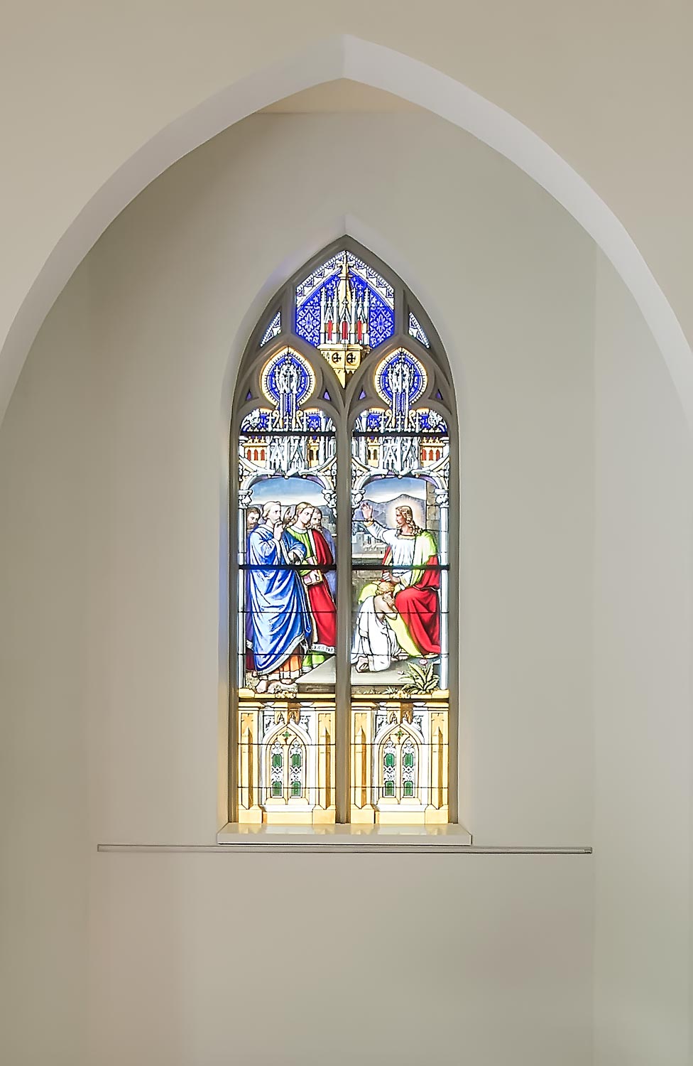 Innenaufnahme Fenster Reformierte Kirche Baar Architekturfotografie Regine Giesecke