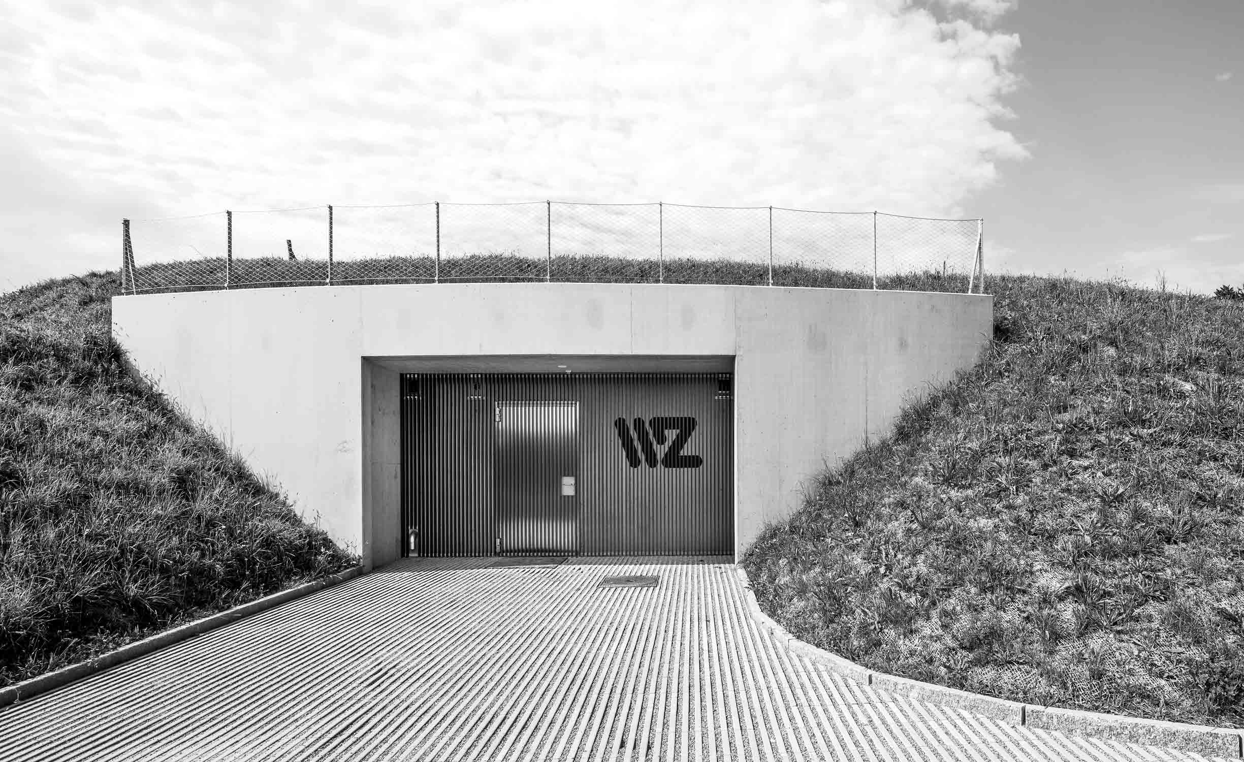 Aussenaufnahme WWZ Grundwasserpumpwerk Bolleren Walterswil Architekturfotografie Regine Giesecke