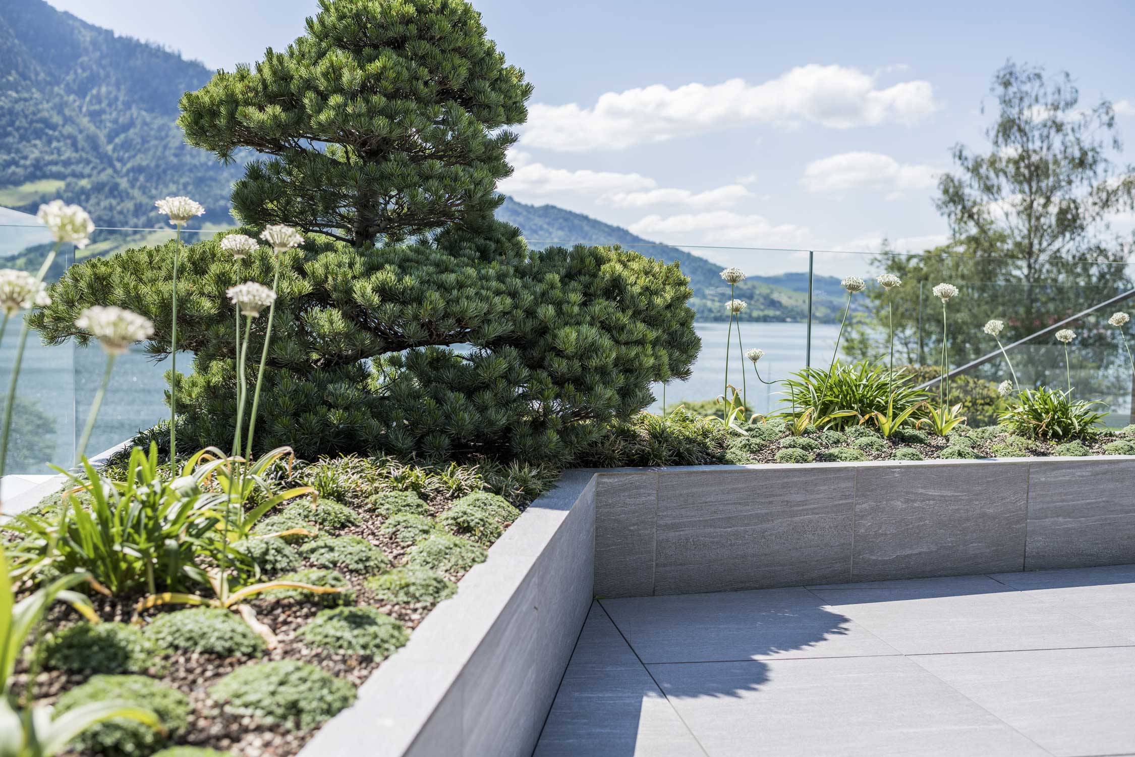 Aussenaufnahme Terrasse mit Aussicht Architekturfotografie Regine Giesecke