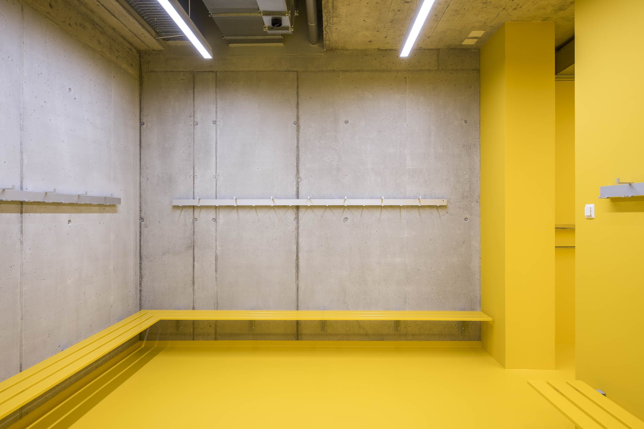 Innenaufnahme Umkleidekabine Architekturfotografie Regine Giesecke