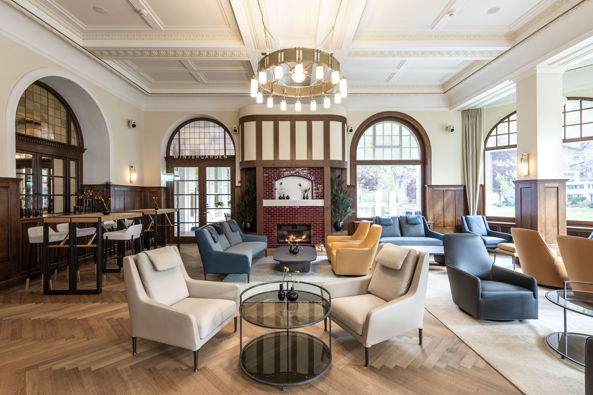 Salon Hotel-Kempinski-Engelberg fotografiert von Regine Giesecke