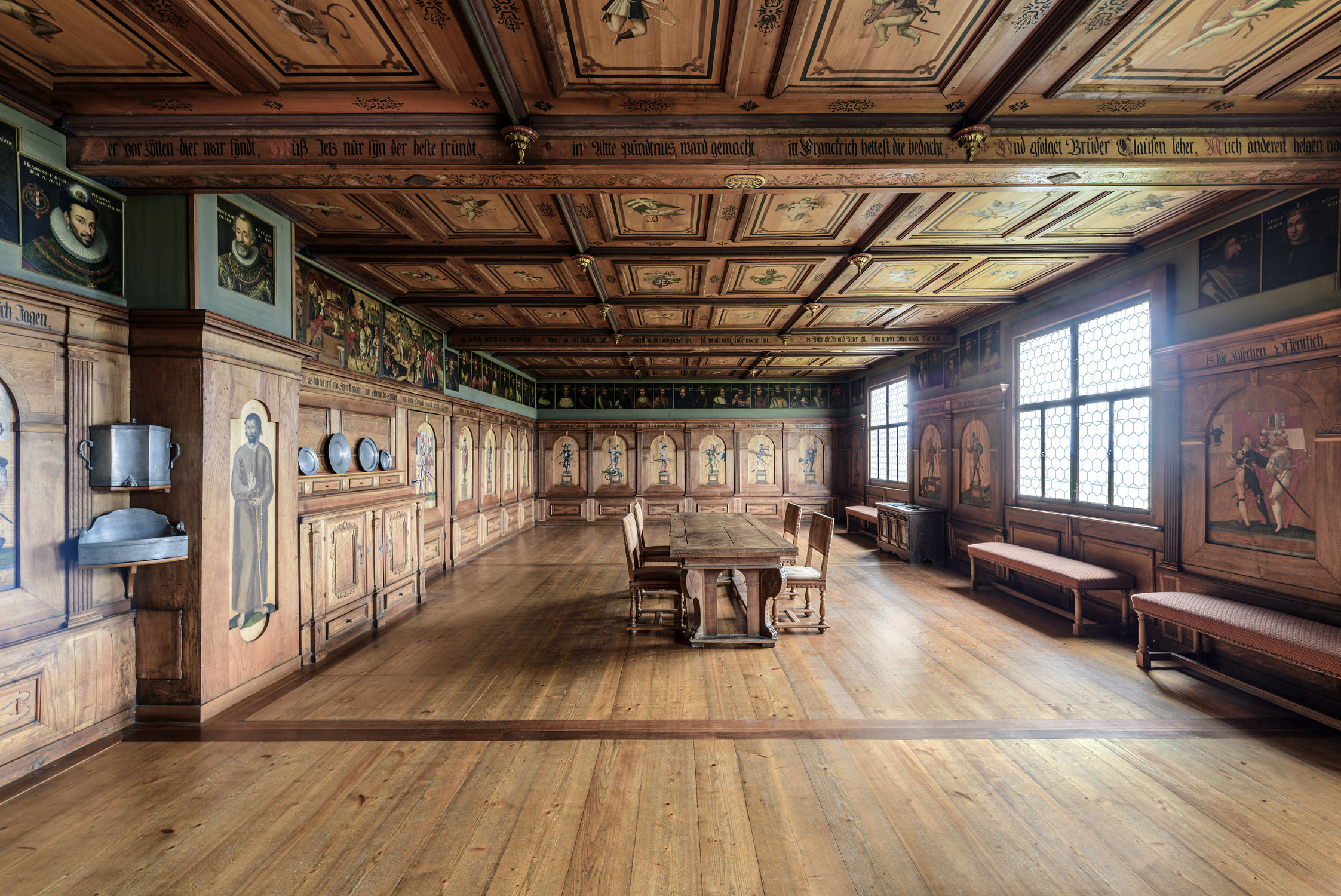 Gotischer Saal im Zurlaubenhof fotografiert von Regine Giesecke